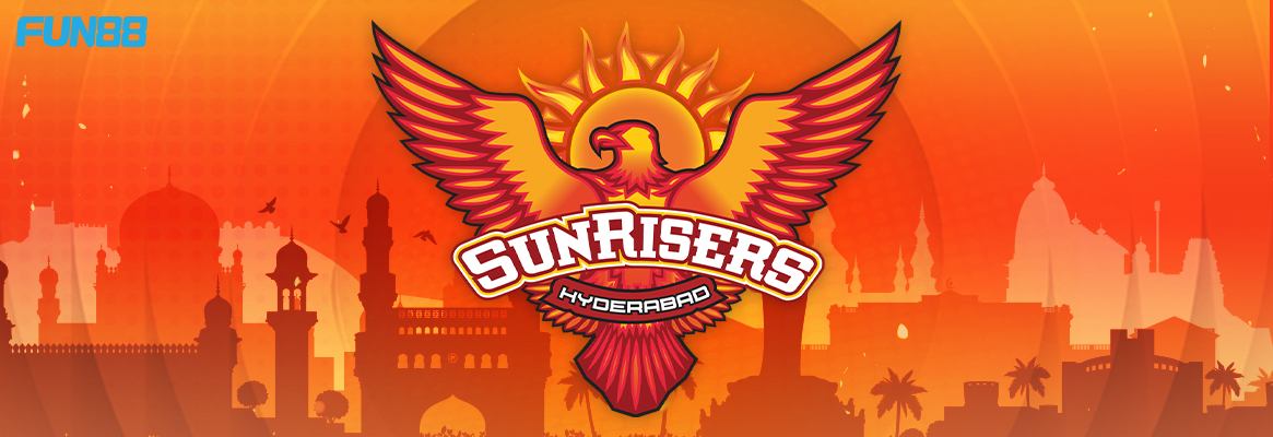 Sunrisers Hyderabad’s logo in an orange background