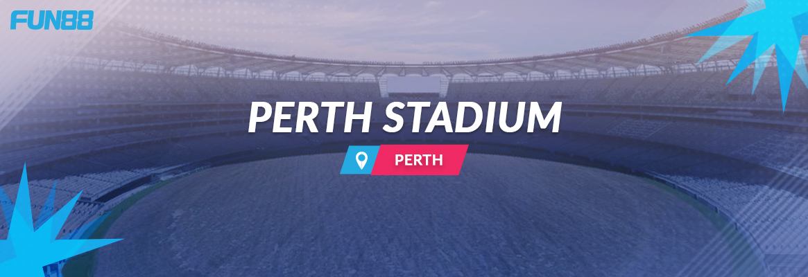 perth stadium image in a blue shade with star and fun88 logo