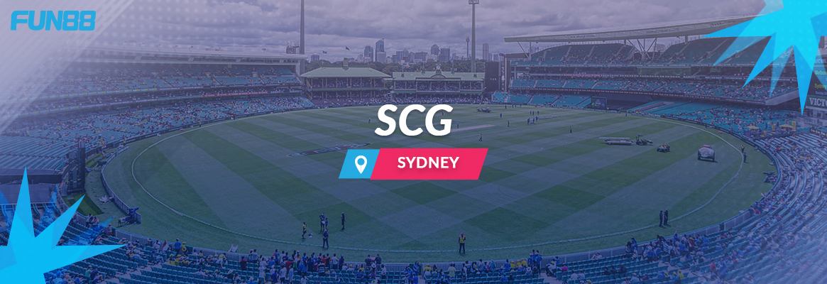 scg stadium image in a blue shade with star and fun88 logo