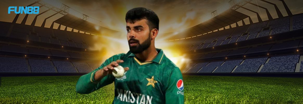 T20 World Cup Player Shadab Khan in batting action Photo