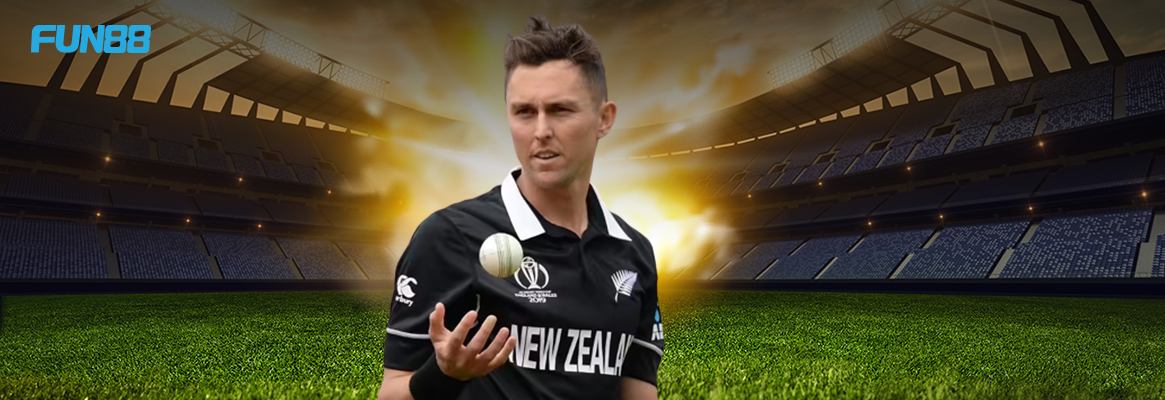 T20 World Cup Player Trent Boult in a balling action Photo